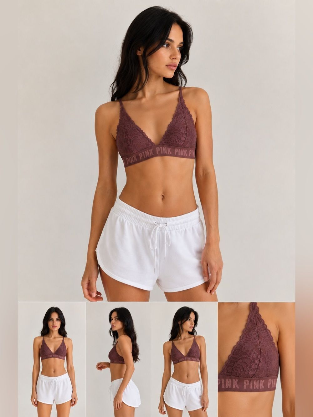 Victorias Secret Pink lace bralette. Size L Never worn!